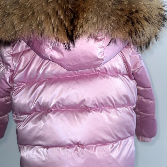 BILA Kids Puffer Snowsuit Set – Metallic Pink (Jacket + Pants) – Size 4 - Picture 4 of 8